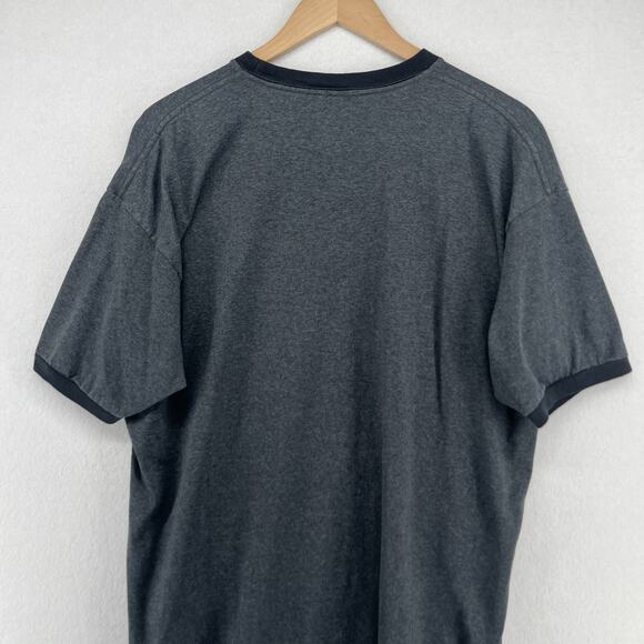 LED ZEPPELIN Mens L BAYSIDE Robert Plant Jimmy Page Stairway Ringer Cotton Gray - Picture 3 of 12